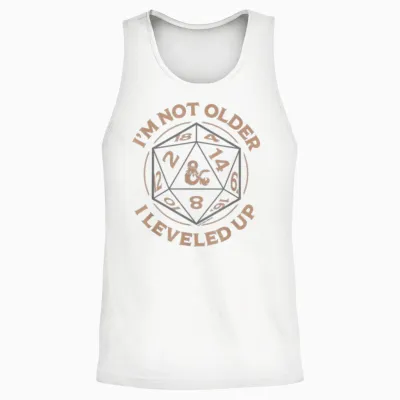 Dungeons & Dragons Birthday Level Up Unisex Tank Top - White