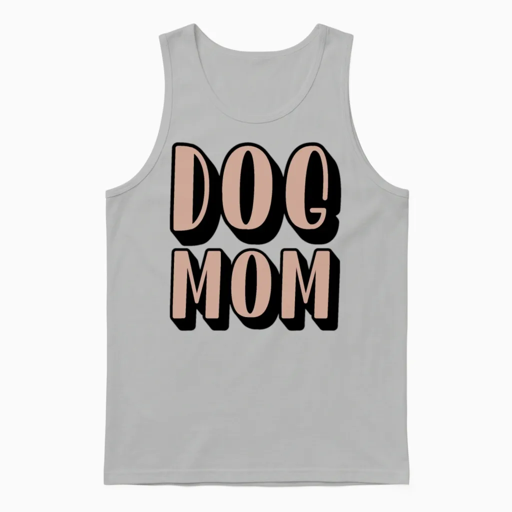 Dog Mom Unisex Tank Top in Ash