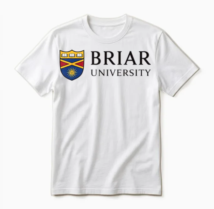 Universität Briar Unisex T-Shirt in White