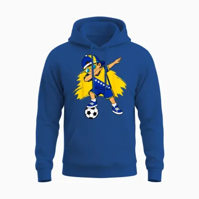 Bosnische Flagge Jungs Stolze Bosnien Fans Girls Unisex Hoodie - Royal