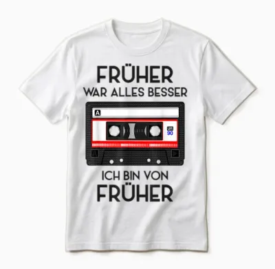 Retro Cassette 80s 90s Party 90s Costume Fancy Dress T-Shirt, White Unisex T-Shirt - White
