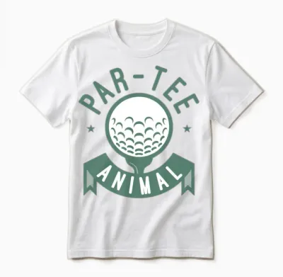 Partee Animal Retro Unisex T-Shirt - White