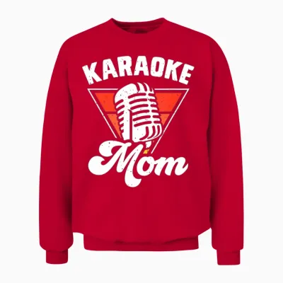Karaoke Mom Unisex Sweatshirt - Red