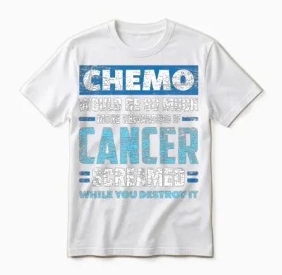 Chemo Cancer Unisex T-Shirt - White