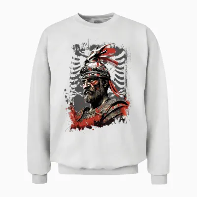 Skanderbeg Albanischer Nationalheldenadler Kosovo Albaner Unisex Sweatshirt - White