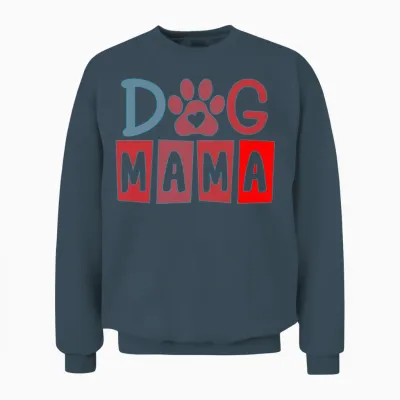 Dog Mama, Dog Lovers Unisex Sweatshirt - Dark Heather