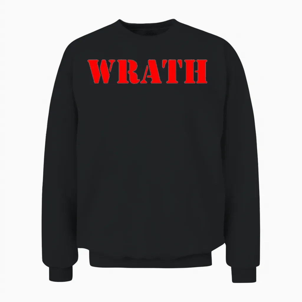 Wrath Unisex Sweatshirt in Black