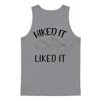 Hiked It Liked It - Mountains Climbing Unisex Tank Top - Sport Grey – 1