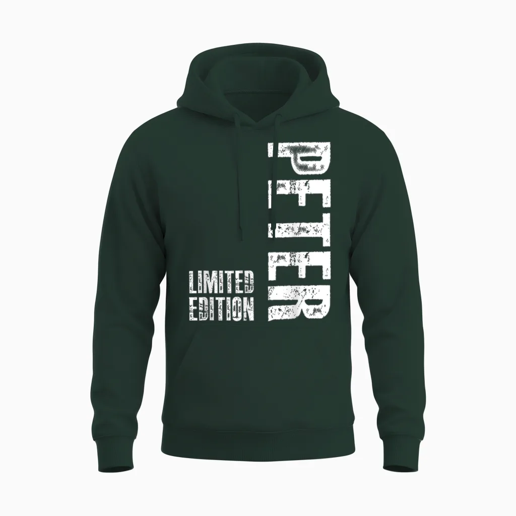 Herren T-Shirt - Schwarz - S - Eu 34/36 - Peter Geburtstag Geschenk - Personalisiert Und Novel - Unisex-Erwachsene, Unisex-Kinder - Männer Unisex Hoodie in Forest