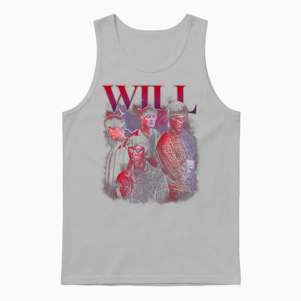 Stranger Things Will Heartthrob Officially Licensed Unisex Tank Top in Ash
