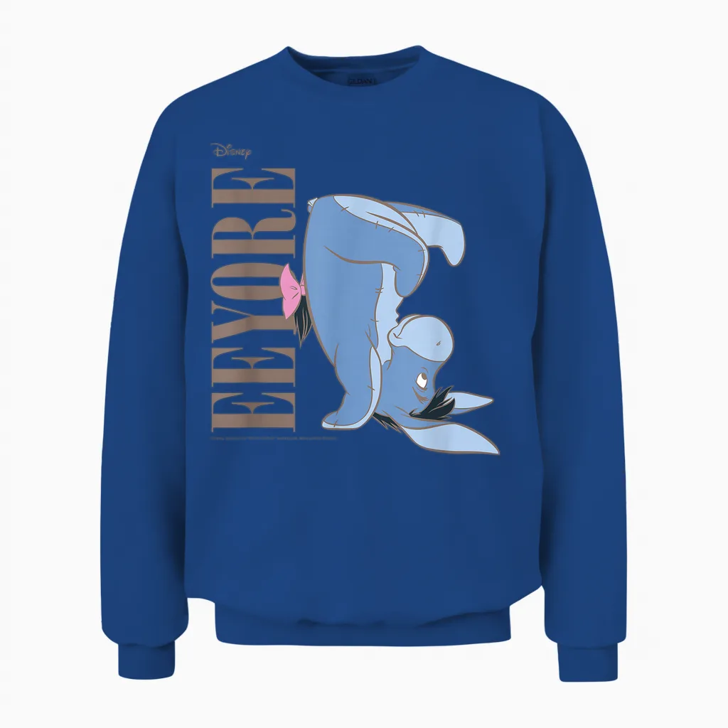 Winnie the Pooh - Eeyore Upside Down Unisex Sweatshirt in Royal