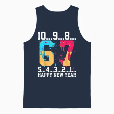67 Happy New Year Six Seven Funny Countdown 2026 Unisex Tank Top - Navy