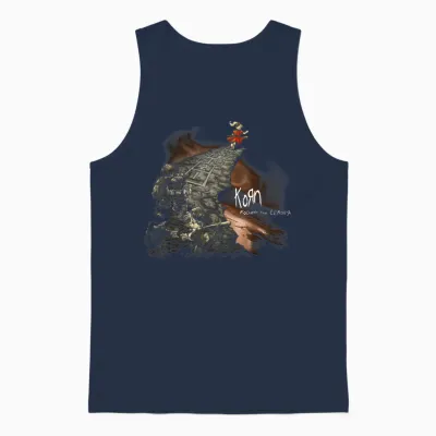 Korn Follow Cliff Unisex Tank Top - Navy