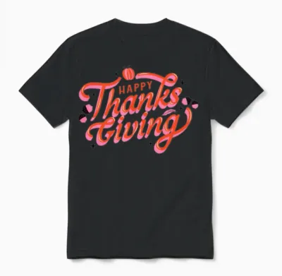 Happy Thanksgiving Thanksgiving Feast Celebration Unisex T-Shirt - Black