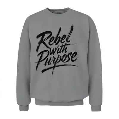 Rebel with Purpose Unisex Sweatshirt - Sport Grey