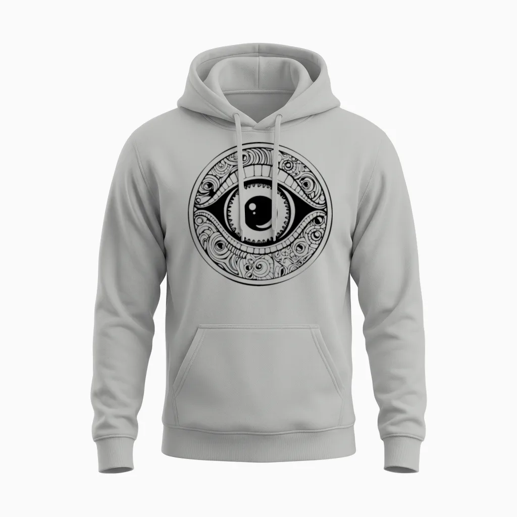 Eye Eyeball Eyebrows Unisex Hoodie - Ash