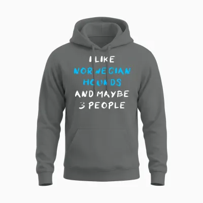 Norwegian Hound Funny Unisex Hoodie - Graphite Heather