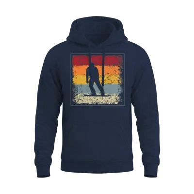 Snowboarding Retro Unisex Hoodie - Navy