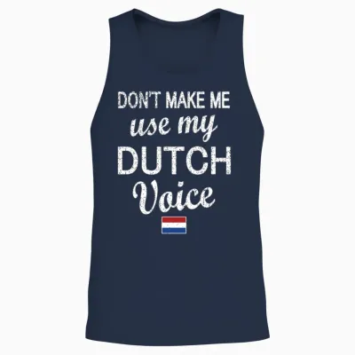 Proud Dutch Roots Netherlands Flag Dutch Heritage Unisex Tank Top - Navy