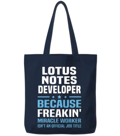 Lotus Notes Developer Tote Bags - Navy