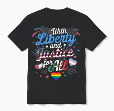 I Didn't Grow Up Saying with Liberty & Justice for All Every Unisex T-Shirt - Black