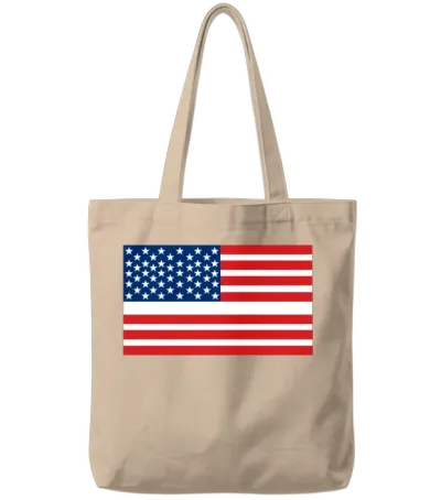 America Tote Bags - Natural