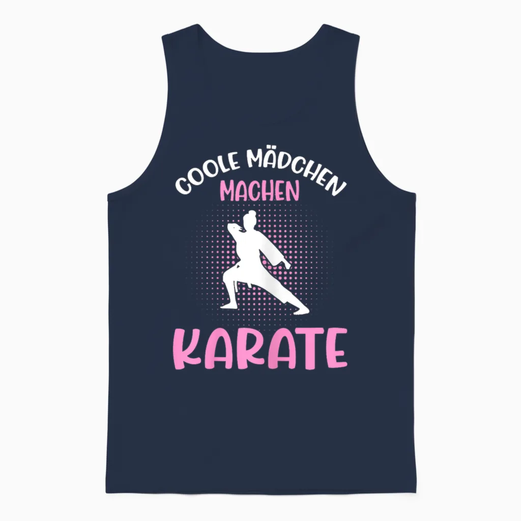 Karate Damen Kampfsport Queen Mädchen Karate Unisex Tank Top in Navy