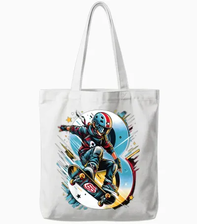8 Jahre Skateboard Jungen Skater Tote Bags - White