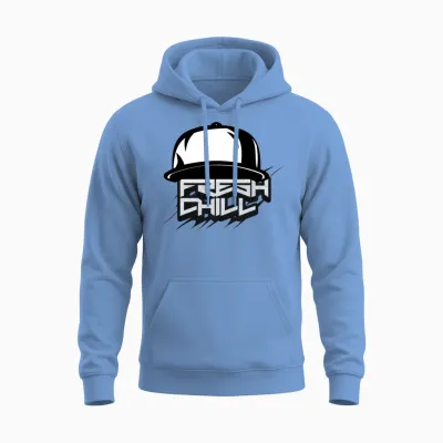 'fresh Chill' Urban Hat Gd Unisex Hoodie - Carolina Blue