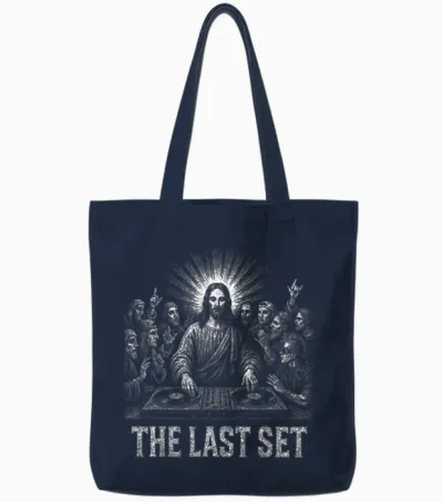 Techno House Electro Minimal Goa Psy Trance Acid Rave Dnb Tote Bags - Navy