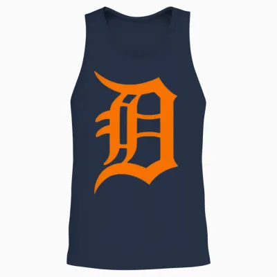 Detroit D.png Unisex Tank Top - Navy