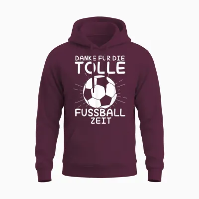 Danke Für Die Tolle Fussball Zeit Fußball Trainer Abschied Unisex Hoodie - Maroon