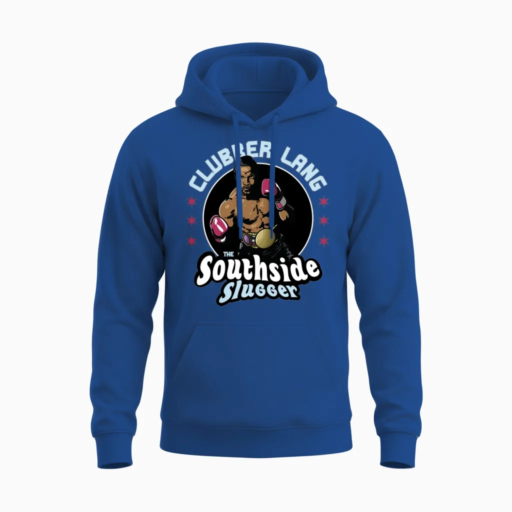 Clubber Lang Southside Slugger Unisex Hoodie in Royal