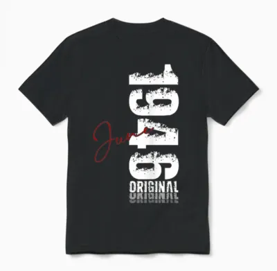 80 Ans Anniversaire Homme Cadeau Juin 1946 Vintage Unisex T-Shirt - Black