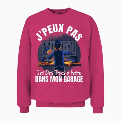 Papa Bricoleur Humour J'peux Pas Cadeau Garage T-Shirt, Black, S Unisex Sweatshirt - Heliconia