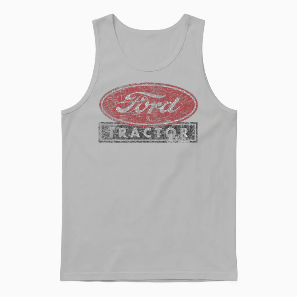 Ford Ford Tractor Birthday Chirstmas Present Unisex Tank Top in Ash
