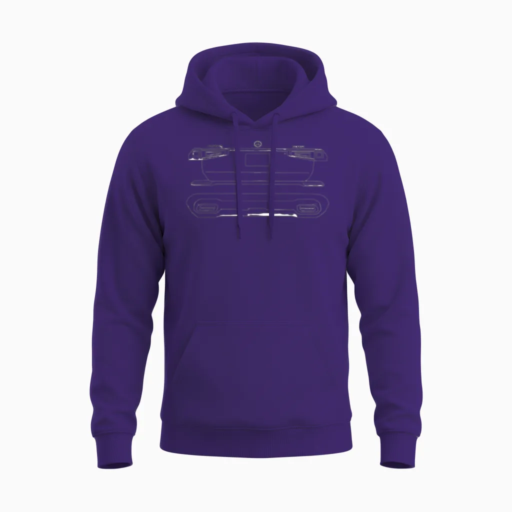 Mercedes Gls Unisex Hoodie in Purple