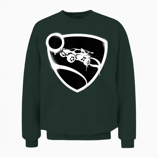 Kids Rocket League Logo Spray Painted Children's T-Shirt, Blue, 2 Unisex Sweatshirt in Forest