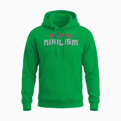 Cheerful Nihilism Unisex Hoodie - Irish Green