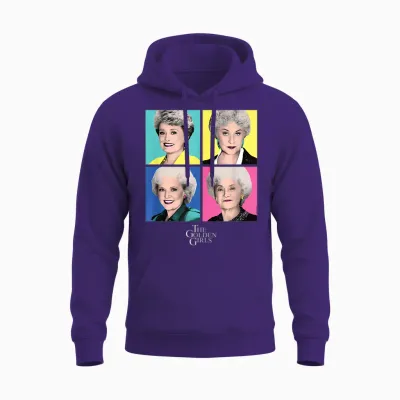 The Golden Girls - Group Pop Art Unisex Hoodie - Purple