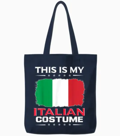 Das Ist Mein Italienisches Kostüm Italy T-Shirt, Black Tote Bags - Navy
