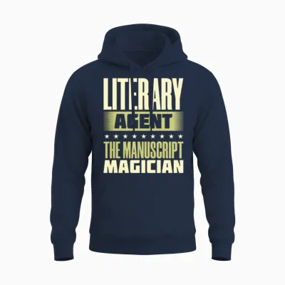 Literary Agent the Manuscript Magician Unisex Hoodie - Navy