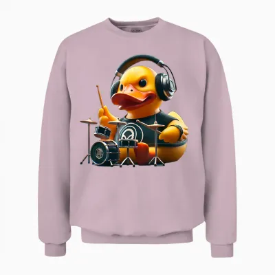 Rubber Beater Duck Duckie Unisex Sweatshirt - Light Pink
