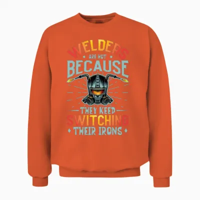 Welder Funny Funny Welding Gift Unisex Sweatshirt - Orange