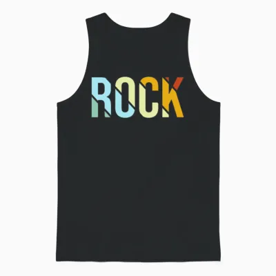 Rock Retro Unisex Tank Top - Black