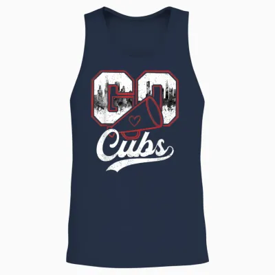 Go Cheer Cubs Name Proud Pride Men Women Unisex Tank Top - Navy