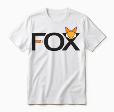 Fox Writing - Art Unisex T-Shirt - White