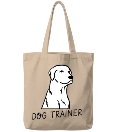 Dog Trainer Tote Bags - Natural