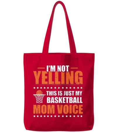 Funny Basketball Mom Game Gifts for Women Tote Bags - Red