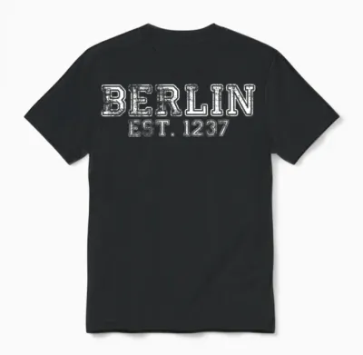 Stadt Berlin Est. 1237 Unisex T-Shirt - Black